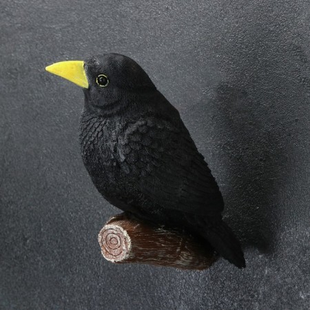 Suspension decor "Raven on the branch" 19x21cm-2