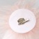 Tekstil “Flower” brooch voluminous, weightless, pink color
