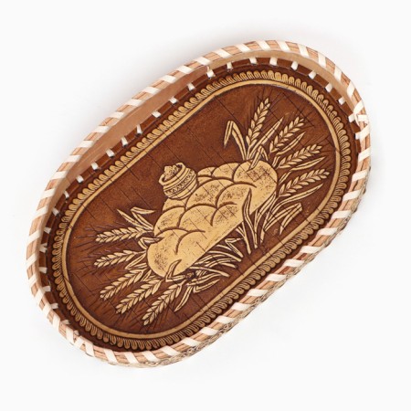 Sukharnitsa "bread", 16 × 26 × 4 cm, birch bark-3