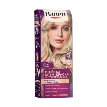 Hair dye Palette, 9-14 pearl light-brown, 110 ml