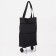 Permanent folding bag on 2 wheels, on the button, the color is black