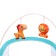 Musical cradle for newborns, blue color