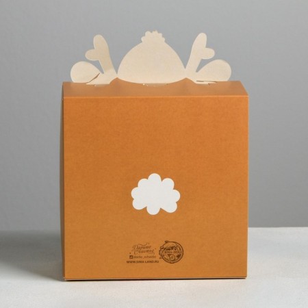 Folding box "Olenenok", 15 x 15 x 8 cm, new year-5