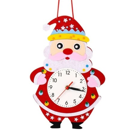 Children's wall clock DIY "Santa Claus" Make yourself, a smooth move, 22 x 29 cm