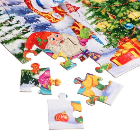 Puzzle "Santa Claus and Dwarf", 60 elements-4