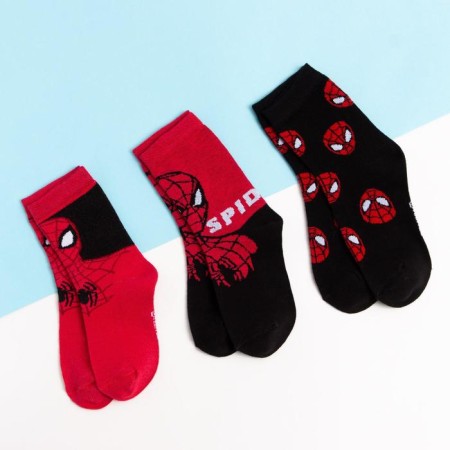 Set of socks "Spidey", Spider-Man, 3 pairs, 20-22 cm-1
