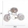 Causte "Doris" 2x40W E27 Chrome Model: 2679462