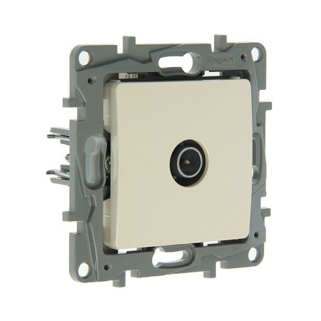 The socket TV Legrand Etika 672351, single, hidden, 2DB, type "Zvezda", ivory