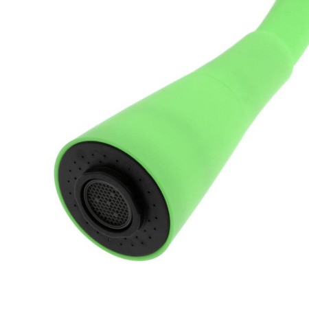 Accoona A9890K-1 kitchen mixer, single-leaf, silicone spout, green/chrome-2