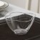 Plastic disposable form for buffet “Flower”, 350 ml, transparent color