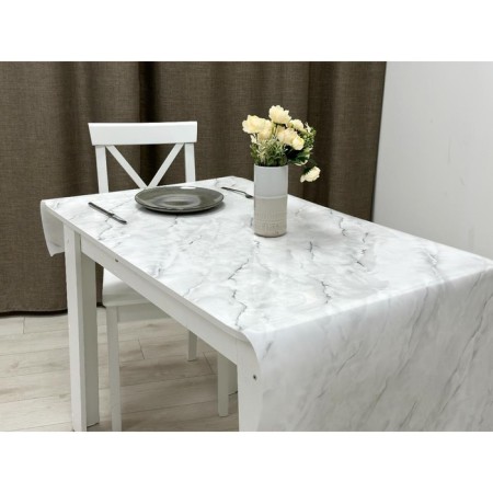 Milestock transparent Joy Home, “marble”, thickness 0.6 mm, 0.8 m, gray