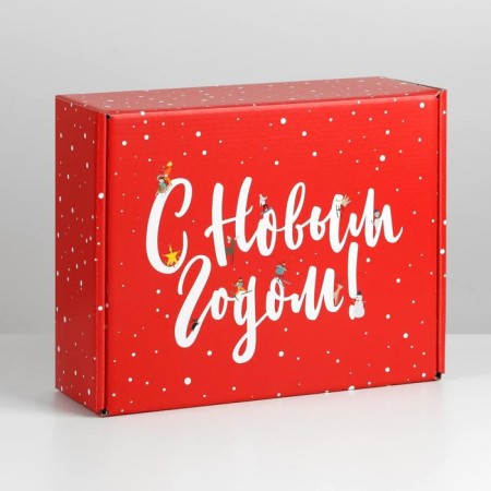 Folding box "Happy New Year", 27 x 21 x 9 cm, new year-2
