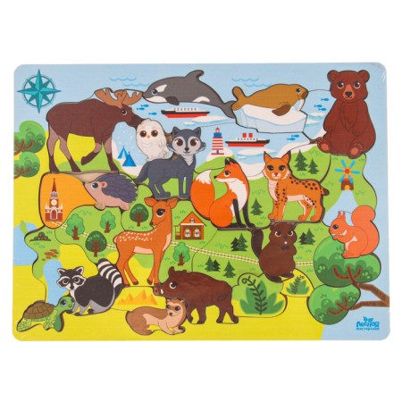 Головоломка «Животные Евразии»-7