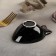 Ceramic "Moon Trail" dish, 11 × 8 × 3.5 cm