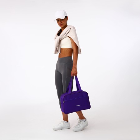 Female sports bag, textura, small size, purple color-7