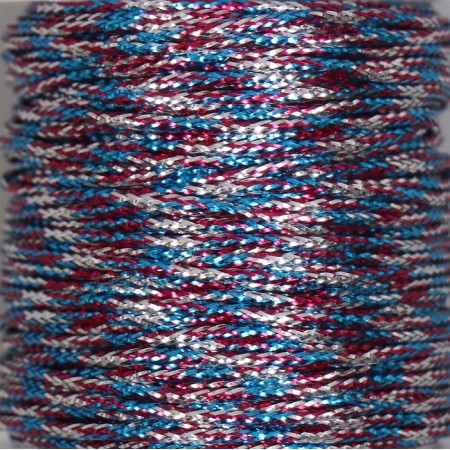 Contain cord on the Blue Videlet Bobin winding 15 m thick 2 mm 4.3x4.7x4.7 cm-2