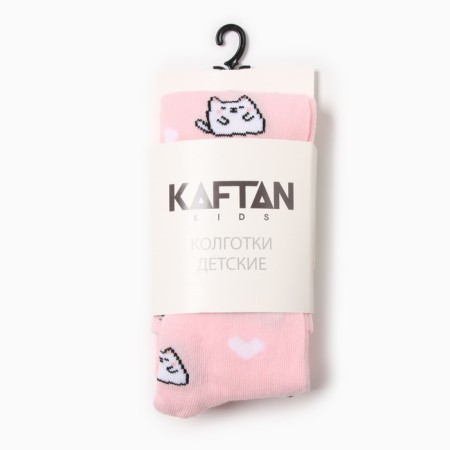 Pantyhose children's kaftan "cats", 92-98 cm, pink-5