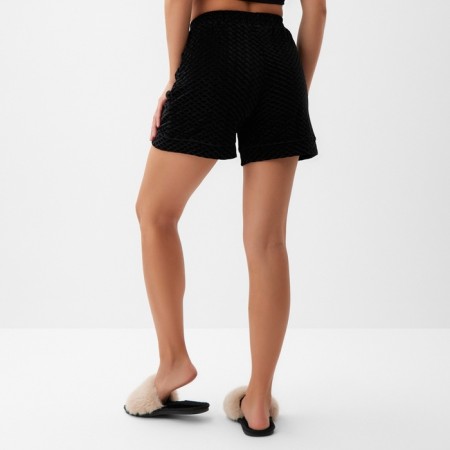 Women's shorts kaftan "velvet" size 40, black-5