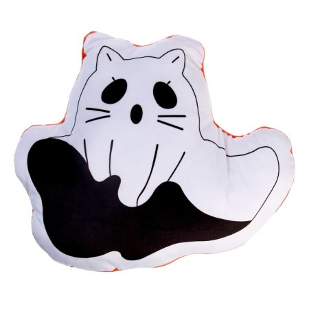 Soft toy "Ghost" with ears, white color-3