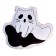 Soft toy "Ghost" with ears, white color