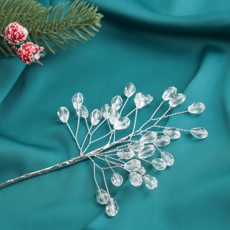 Decor "Crystal Tale" 16 cm, ovalchik transparent-2