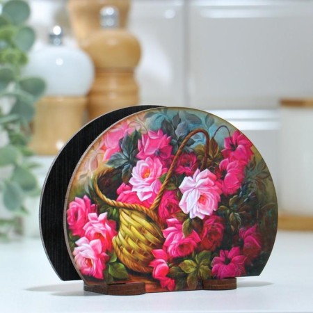 Salvetnitsa "Basket of roses", 13x10x5cm