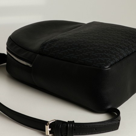 Women's backpack city, Textura, black color-9