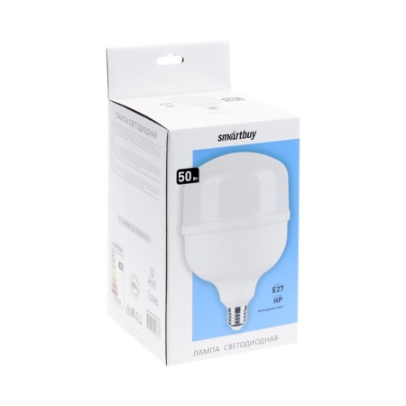 Smartbuy, E27, 50 W, 6500 K, cold white, adapter on E40-5