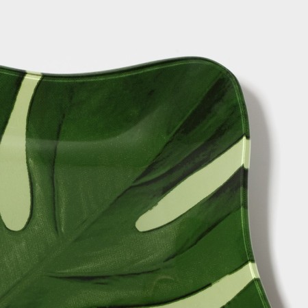 Glass Serving shares "Monster", 21 × 21 cm, green color-4