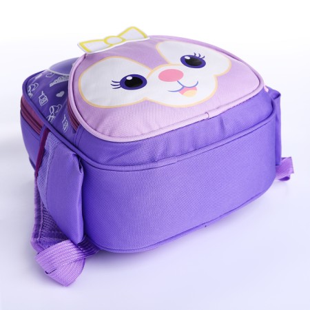 Baby backpack on lightning, 3 outer pockets, lilac color-3