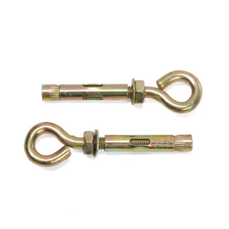 Anchor Bolt Stroybat, with a ring, galvanized, 10x60 mm, 2 pcs-1