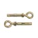 Anchor Bolt Stroybat, with a ring, galvanized, 10x60 mm, 2 pcs