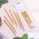Candles for the cake "Classic" with a stand, 13 cm, 6 pcs, golden