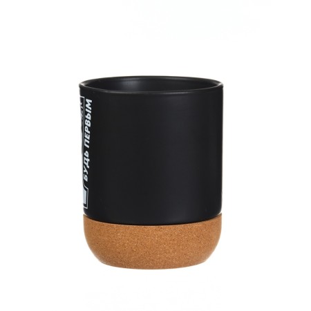Ceramic mug with a cork bottom is expensive to “be the first”, 400 ml-1