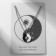 Kulons "Uzolnutini" on Magnet, yin-yang, black and white color in silver, 45 cm