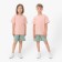 Kids (T -shirt, shorts) minku beige color/ olive, height 122 cm