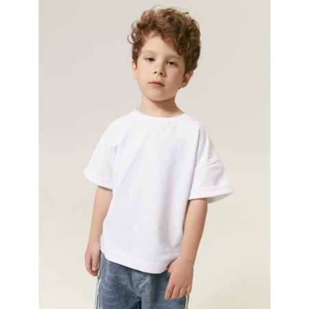 Children's T -shirt Amarobaby Stripe, height 128 cm, white color-7