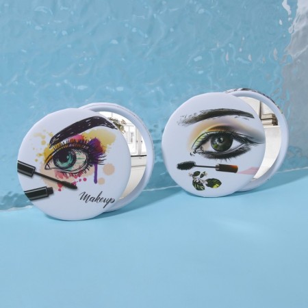 Mirror "View", D 7 cm, Mix drawing-1