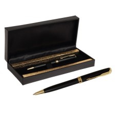 Handle Gift Ballic Calligrata, in the leatherette case, PB S, rotary, black/gold housing