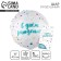 Foil ball 18 "Happy Birthday, Confetti, Circle, with a substrate