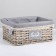 Stelly basket "Lenon", 34x25x16 cm, gray