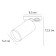 Car lamp Arte Lamp Flame A1519PL-1BK, GU10, 35 W, 5.2x5.2x12.3 cm, black