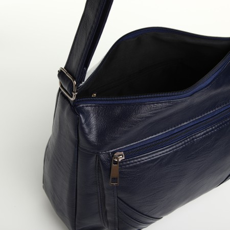 Women's bag with lightning, blue color-4