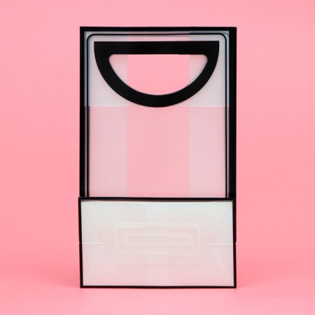 PP package with a cut pen, 25 x 19 x 9 cm, black-2