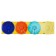 Plasticine for modeling, set 4 jars, mix