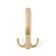 Hook furniture tundra TKT001, three -rod, matte gold