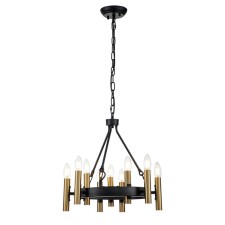 Suspended Indigo lamp, 13009/9p Black. 9x40W, E14, 460x460x445/1245 mm