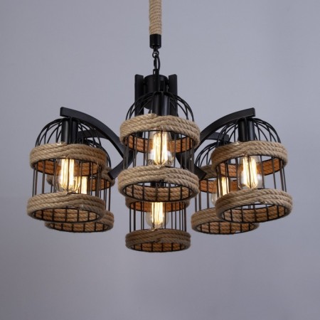 Senza chandelier 6he27 Black 74x39x20 cm-1