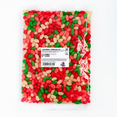 Chewing marmalade "jelly" with the taste of faces, peach, strawberries, apple, 1 kg-1