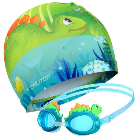 Set for swimming children's Onlytop "Dinosaurus": hat, glasses, bag-2